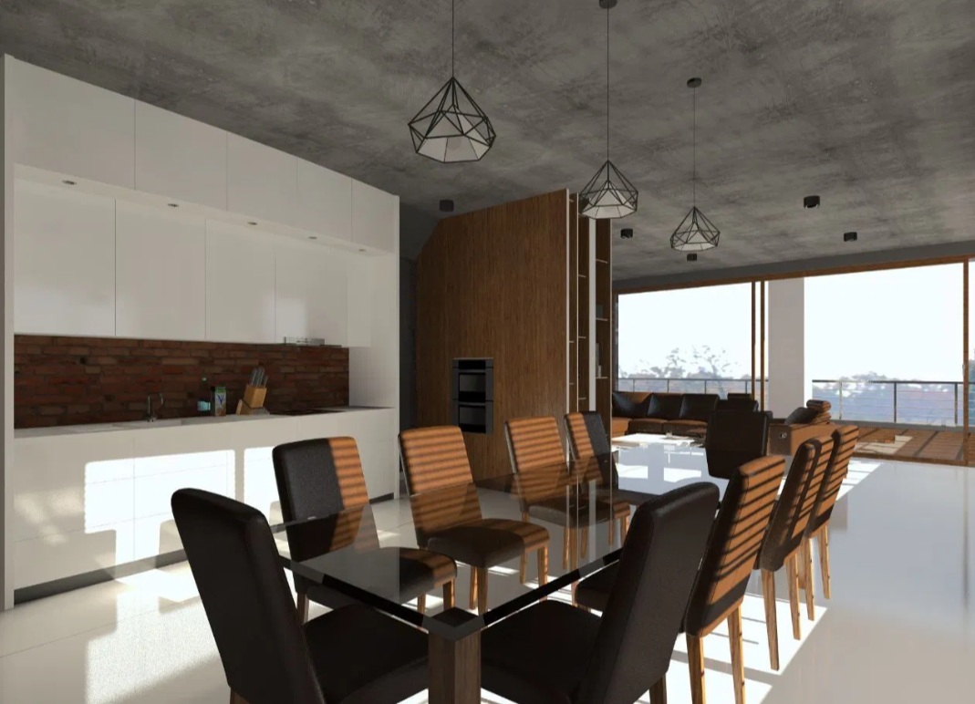 Luksusowy penthouse 92 m² na 5. piętrze - 122m2 tarasu z panoramicznym widokiem na centrum i 3 miejsca garażowe w Łodzi